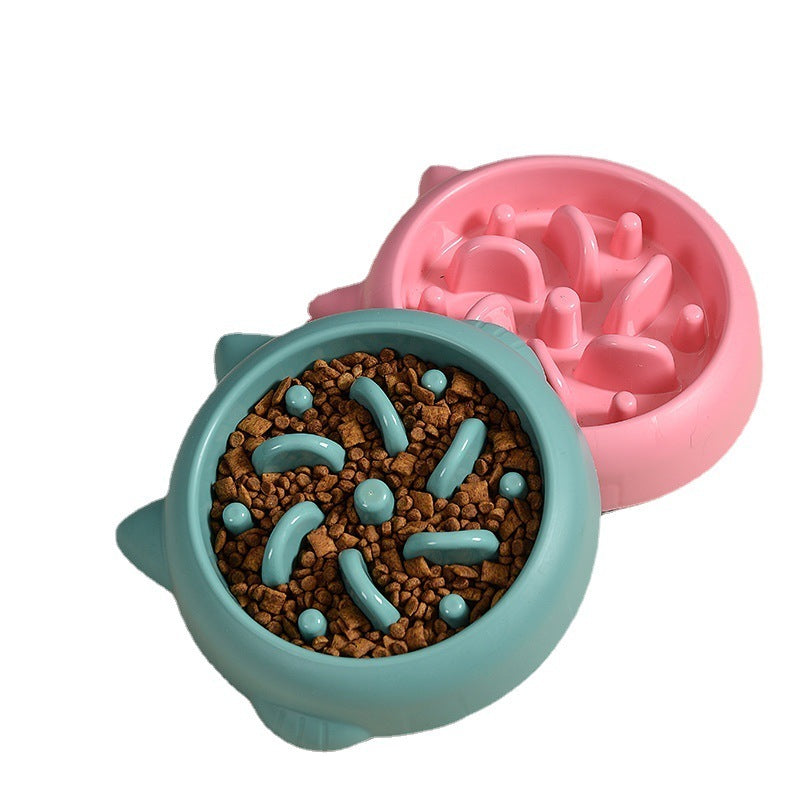 Slow Feeder Dog Bowl – Anti-Gulping, Non-Slip Puzzle (Dogs & Cats)