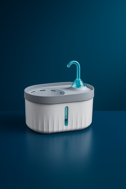 Otomatik Kedi ve Köpek Su Pınarı – Sessiz USB Şarjlı Su Sebili (2.3L, Işıklı Model)