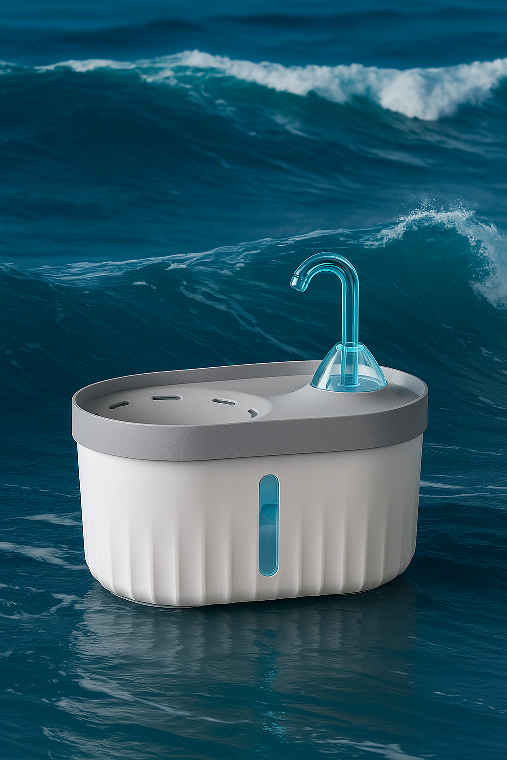 Otomatik Kedi ve Köpek Su Pınarı – Sessiz USB Şarjlı Su Sebili (2.3L, Işıklı Model)