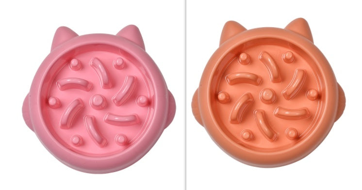 Slow Feeder Dog Bowl – Anti-Gulping, Non-Slip Puzzle (Dogs & Cats)