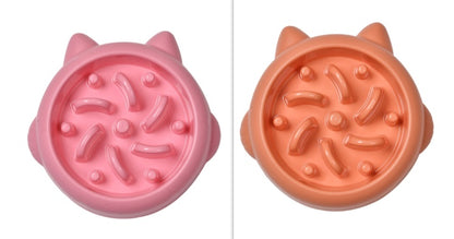 Slow Feeder Dog Bowl – Anti-Gulping, Non-Slip Puzzle (Dogs & Cats)